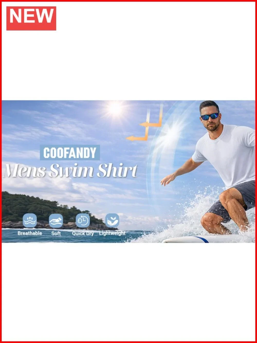 UPF 50+ Rash Guard Shirt Short Sleeve Quick Dry Stretch Beach Swim T-Shirt